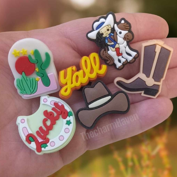 Country Western Croc Charms - Picture 1 of 1